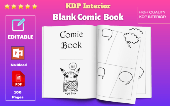 Blank Comic Book - KDP Interiors: A Designer's Secret Weapon