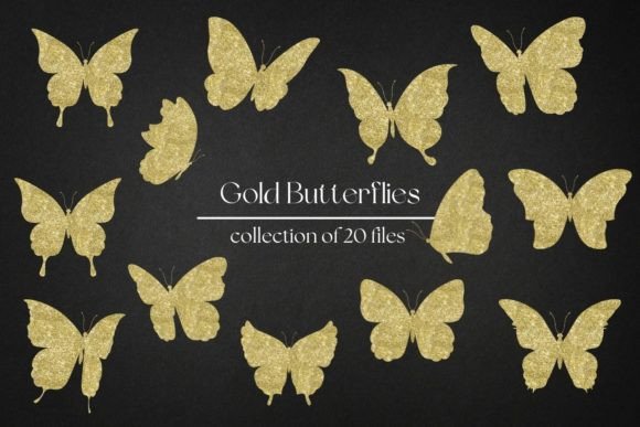 Elevate Your Projects with the Gold Butterflies Collection