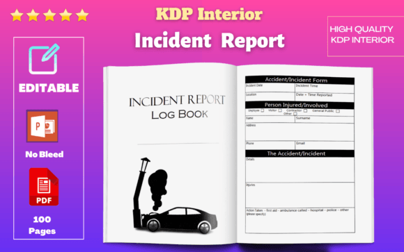 Incident Report Log Book: Professional Incident Tracking Simplified