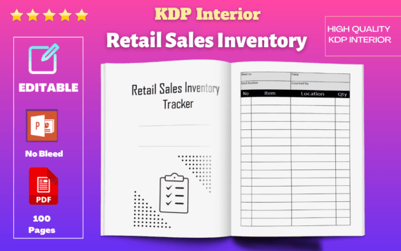 Master Your Stock with Retail Sales Inventory Log KDP Interior