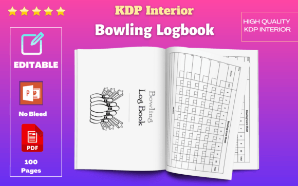 Streamline Your Scoring with the KDP Interior - Bowling Score Sheet