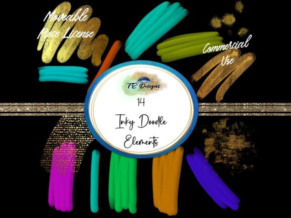 Unlocking Visual Storytelling with Inky Doodles Elements Clipart